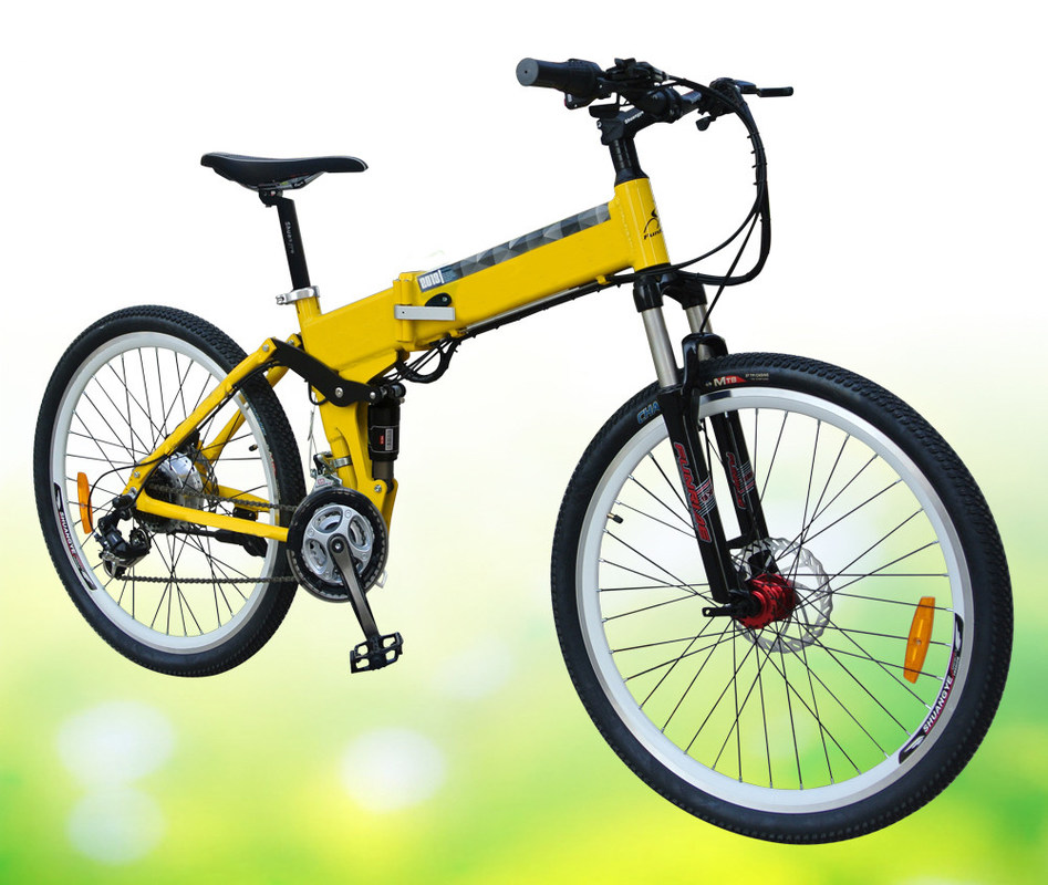 Mountain Electric Bike With Shimano Derailleur , Battery Powered