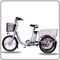 CE Approved 36V 250W White Electric Tricycles Lithium Battery 3 Wheel Electric Bike