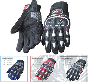 Microfiber Leather Motorcycle Riding Gloves Grey Insulated Motorcycle Gloves