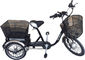 Front Basket Adult Electric Tricycles Rear Cargo , 3 Wheel Electric Bicycle