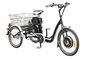 22"  Electric Adult Tricycles Black 3 Wheel Electric Trike With Rear Luggage Carrier