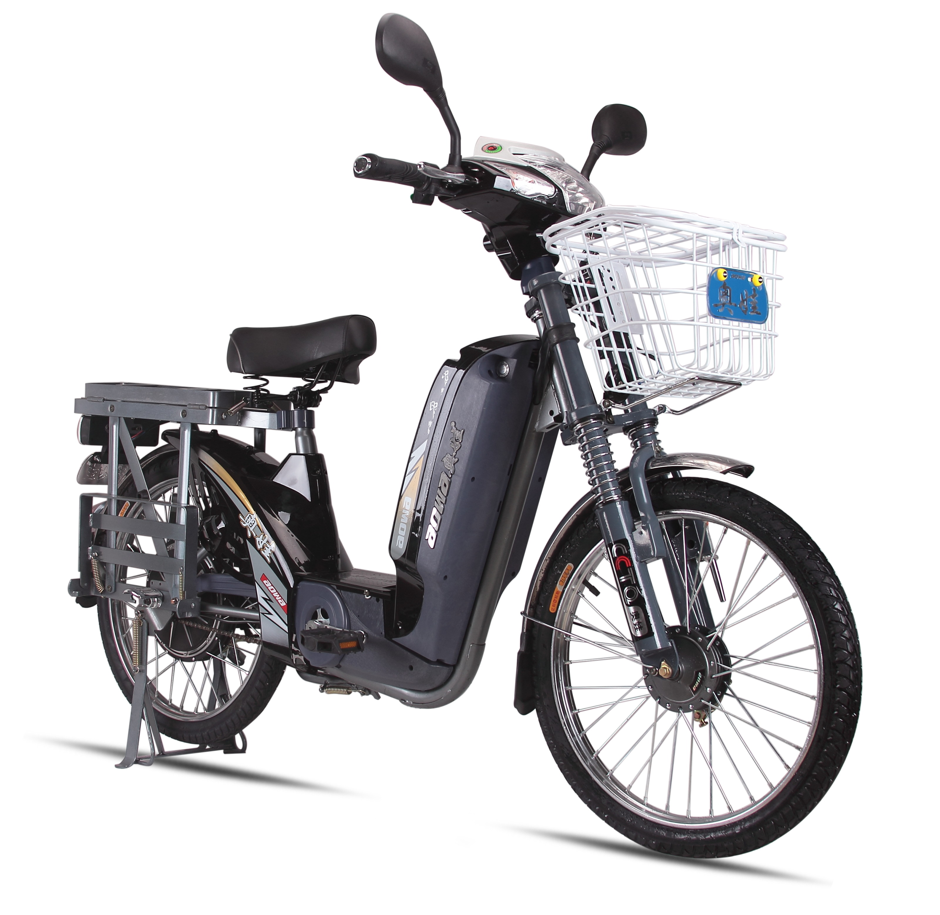 60V Battery Power Adult Electric Bike , Electric Powered Bicycle With