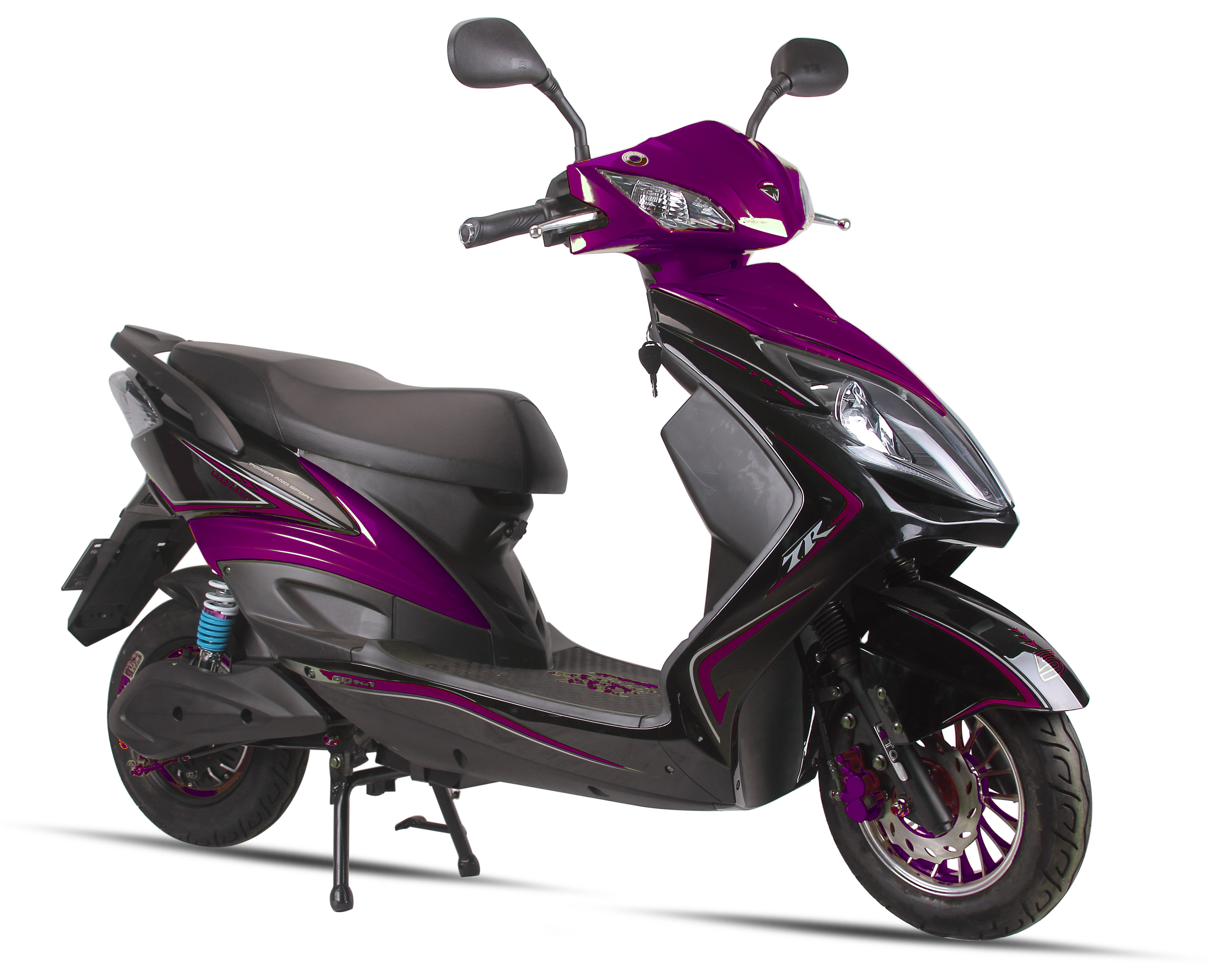 16'' Green 125CC Electric Motorcycles For Adults ...